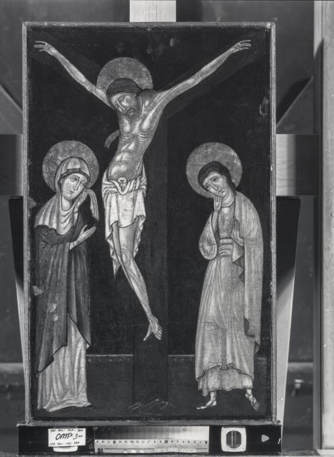Christie's — Berlinghiero di Melanese - cerchia - sec. XIII - Crocifissione di Cristo con i dolenti — insieme